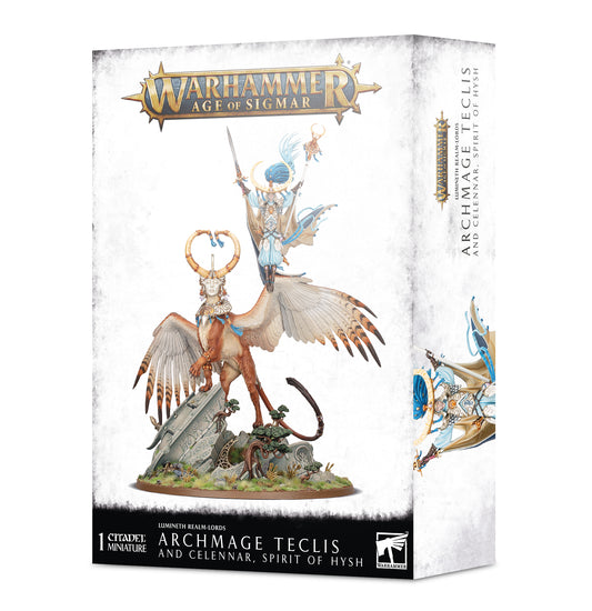 Warhammer: Age of Sigmar - Lumineth Realm-Lords: Archmage Teclis and Celennar, Spirit of Hysh
