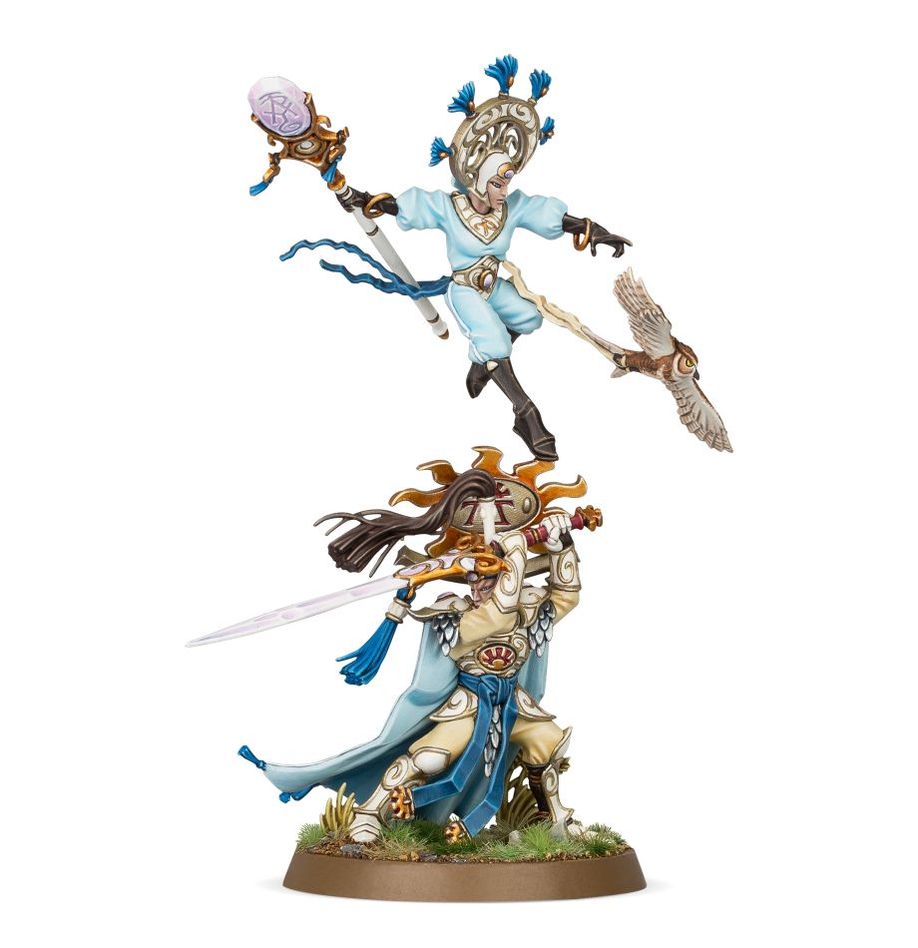 Warhammer: Age of Sigmar - Lumineth Realm-lords: Ellania and Ellathor Eclipsian Warsages