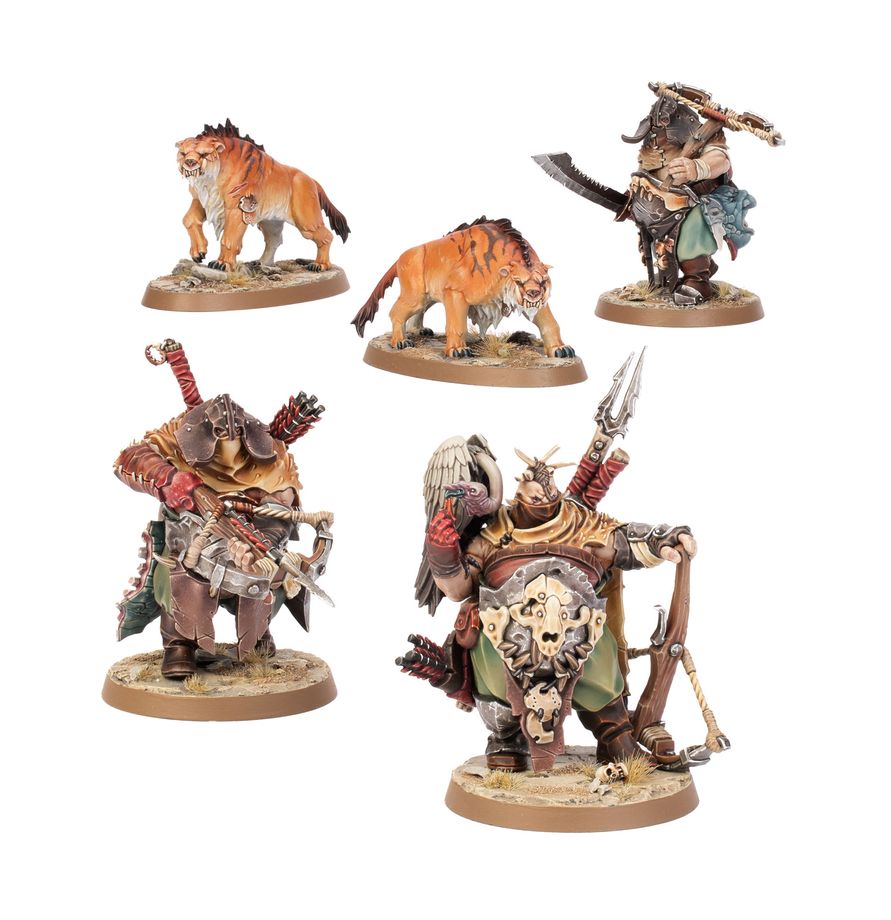 Warhammer: Age of Sigmar - Ogor Mawtribes: Hunters with Sabrefangs