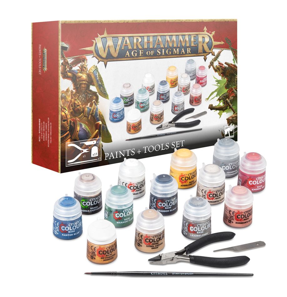 Warhammer: Age of Sigmar - Paints + Tools Set