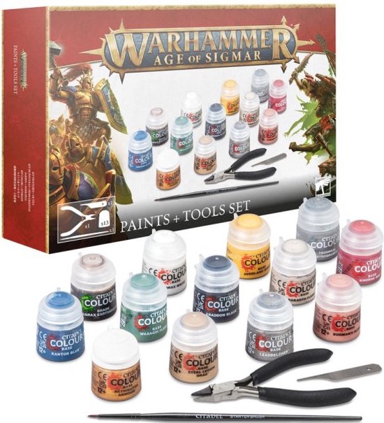 Warhammer: Age of Sigmar Paint + Tools Set