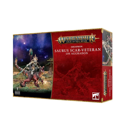 Warhammer: Age of Sigmar - Seraphon: Saurus Scar-Veteran on Aggradon