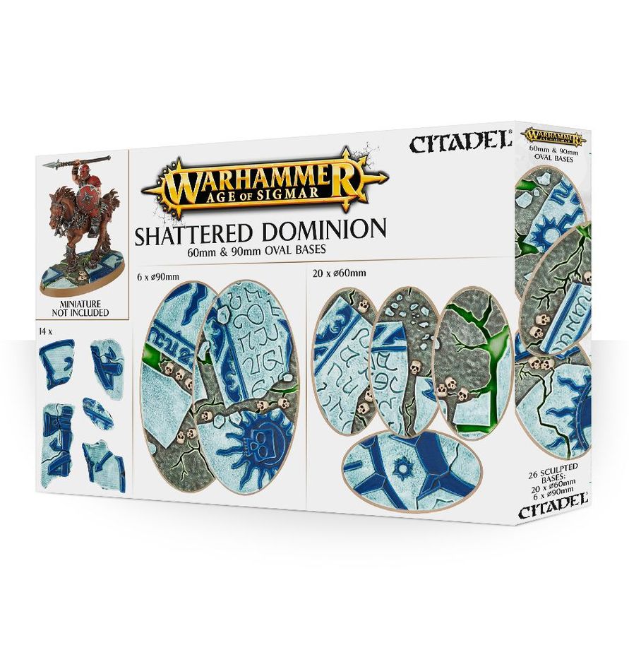 Warhammer: Age of Sigmar - Shattered Dominion 60mm & 90mm Oval Bases