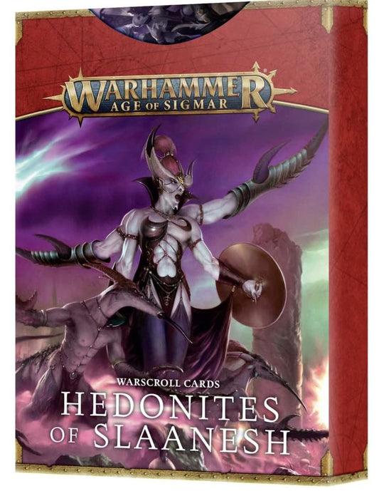 Warhammer: Age of Sigmar - Hedonites of Slaanesh Warscroll Cards (2023)