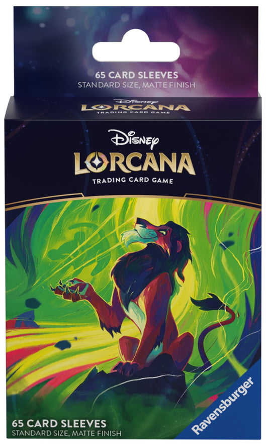 Disney Lorcana: 65-Card Sleeve Box - Scar