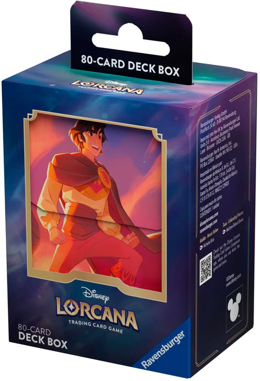 Disney Lorcana: 80-Card Deck Box - Aladdin
