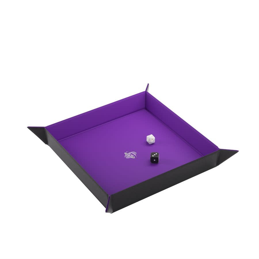 Gamegenic: Magnetic Dice Tray Square (Black/Purple)