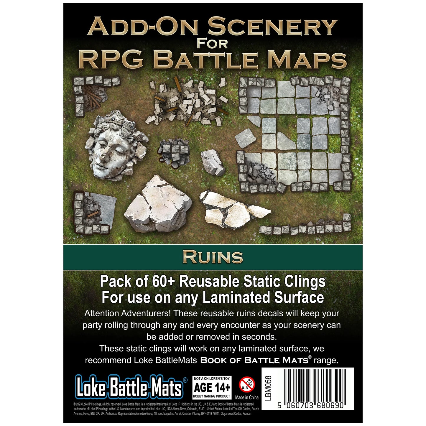 Add-On Scenery for RPG Battle Maps: Ruins