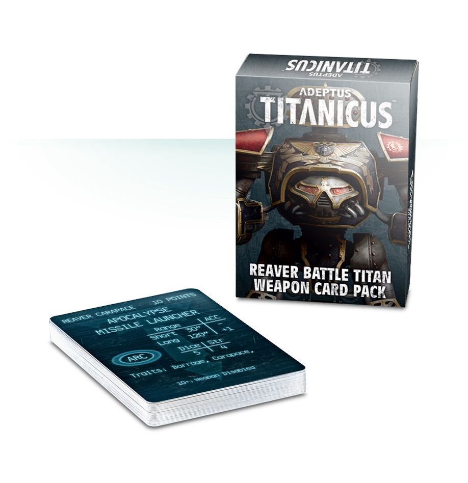 Adeptus Titanicus: Reaver Battle Titan Weapon Card Pack