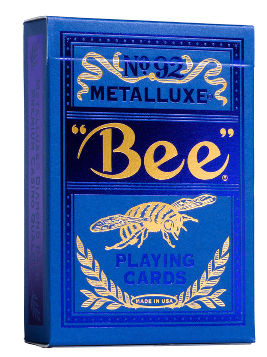 Bicycle Bee Metalluxe Blue Playing Cards