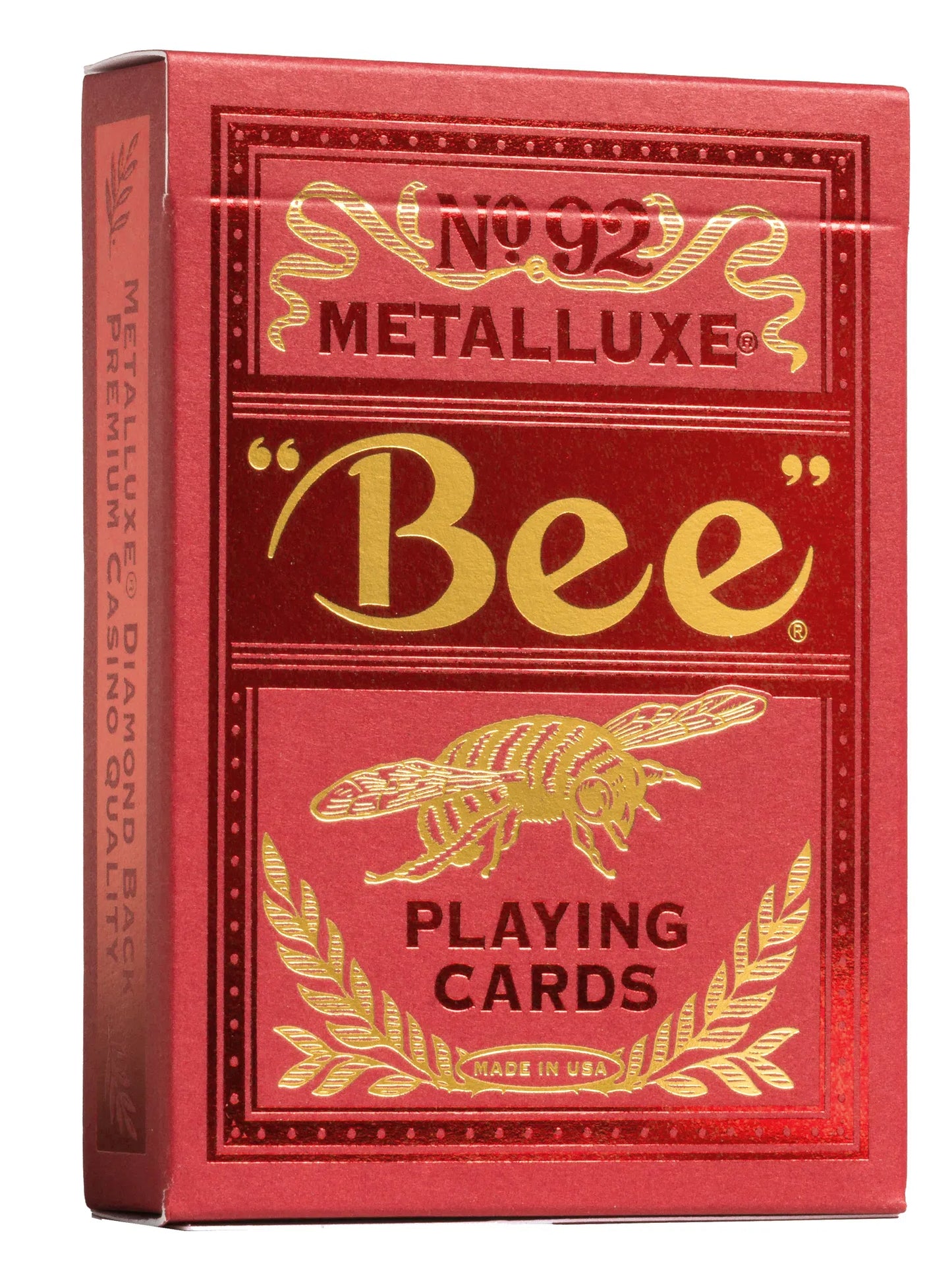 Bicycle Bee Metalluxe Red Playing Cards