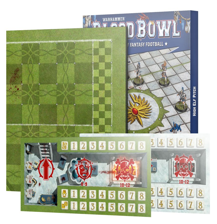 Blood Bowl: High Elf Pitch & Dugouts