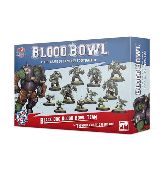 Blood Bowl: The Thunder Valley Greenskins Black Orc Blood Bowl Team