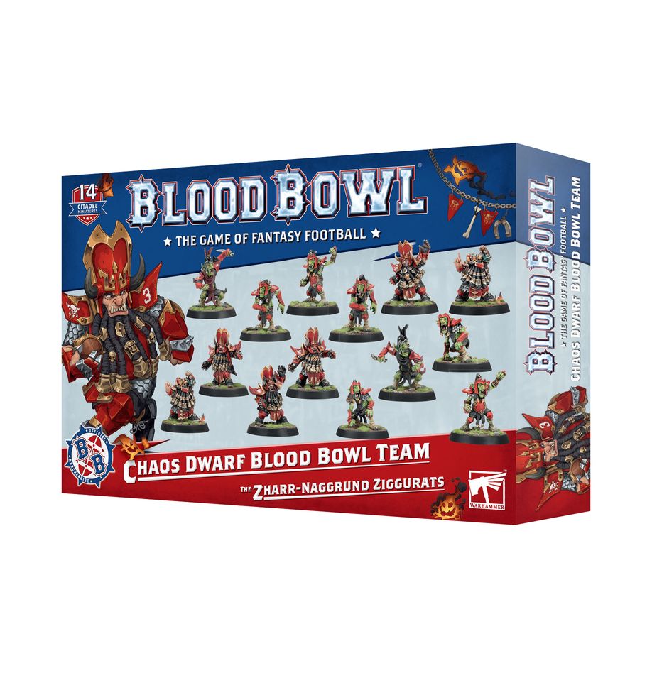 Blood Bowl: Choas Dwarf Blood Bowl Team - The Zharr-Naggrund Ziggurats