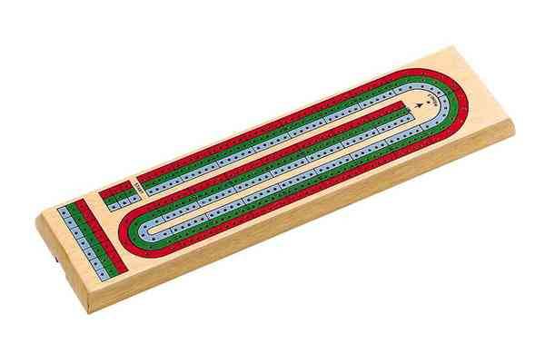 3-Track Color Cribbage Board