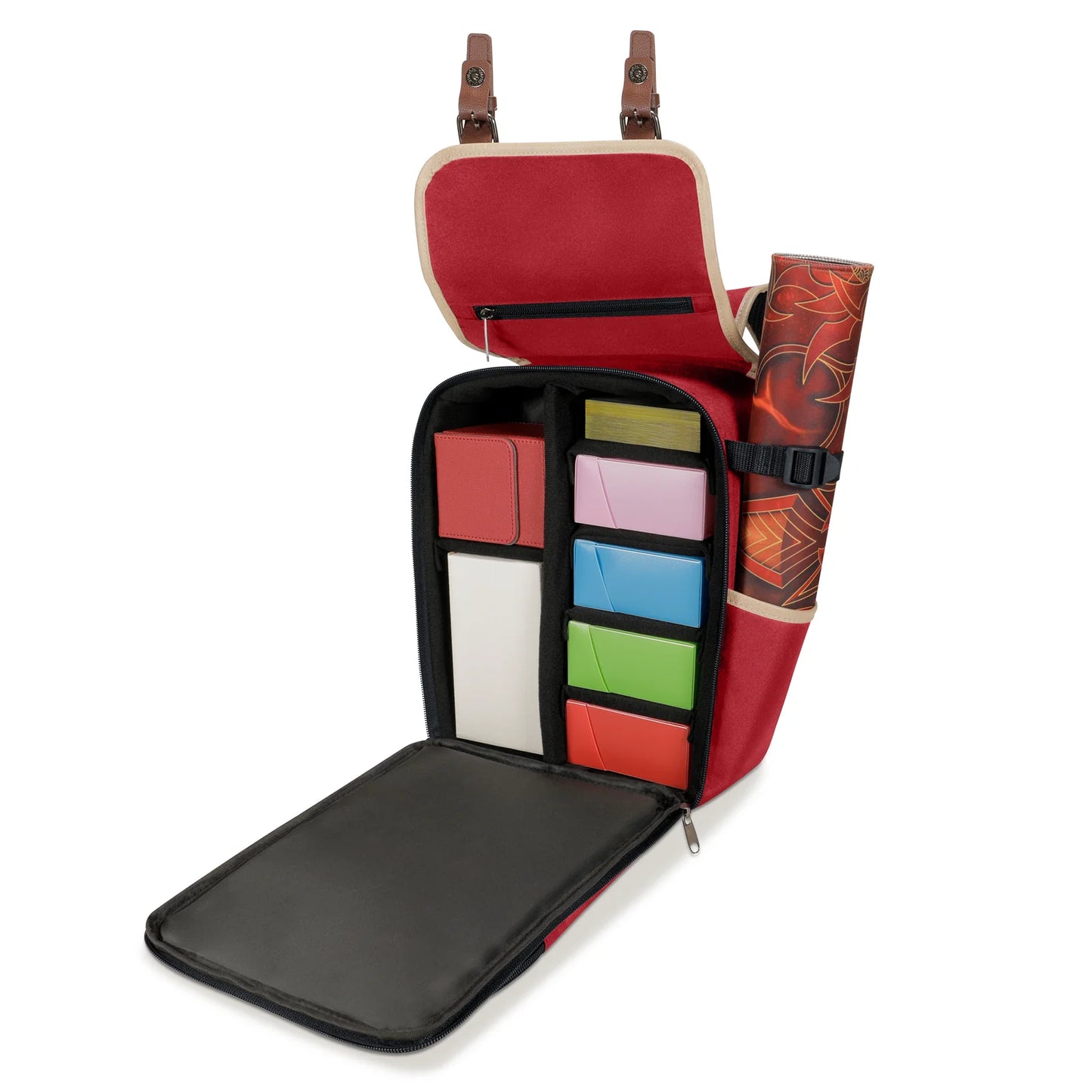 Enhance Designer Edition: Compact Trading Card Backpack (Red)