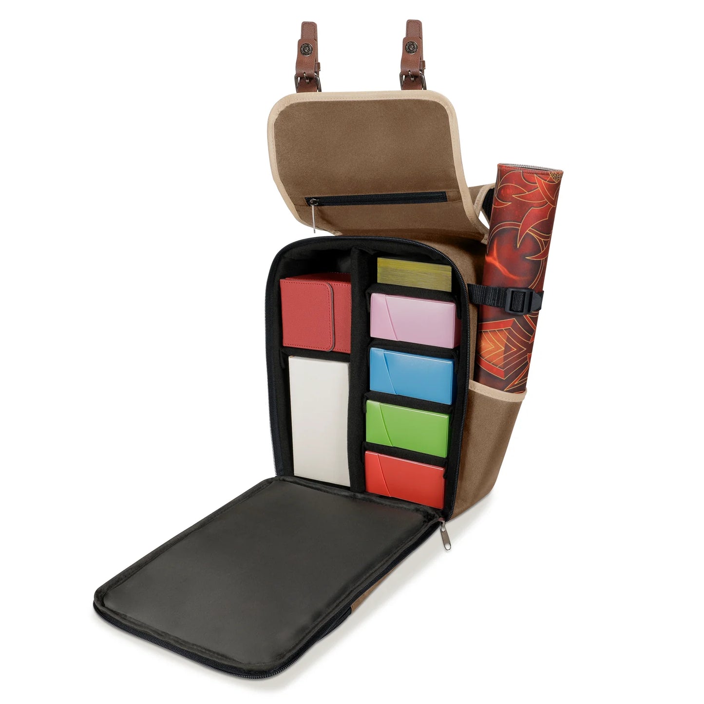 Enhance Designer Edition: Compact Trading Card Backpack (Tan)