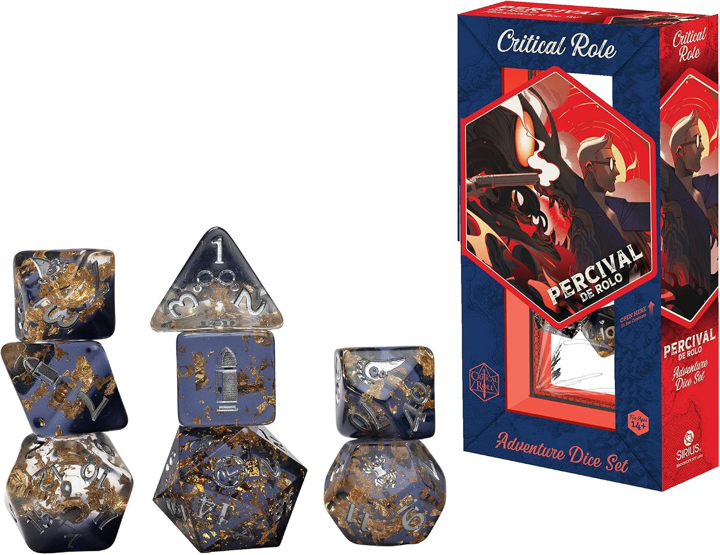 Critical Role: Percival De Rolo Adventure Dice Set