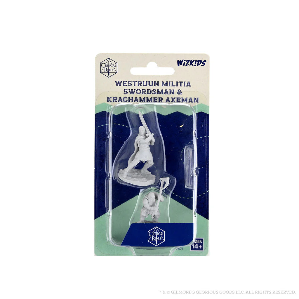 Critical Role Miniatures: Westruun Militia Swordsmen & Kraghammer Axeman