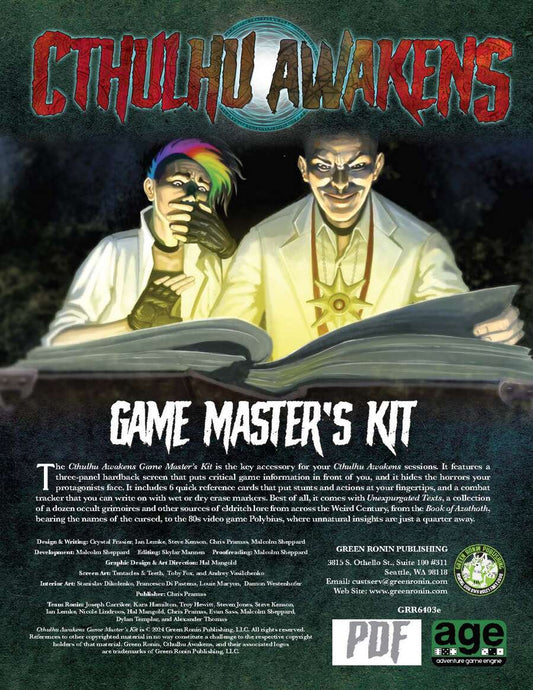 Cthulhu Awakens: Game Master's Kit