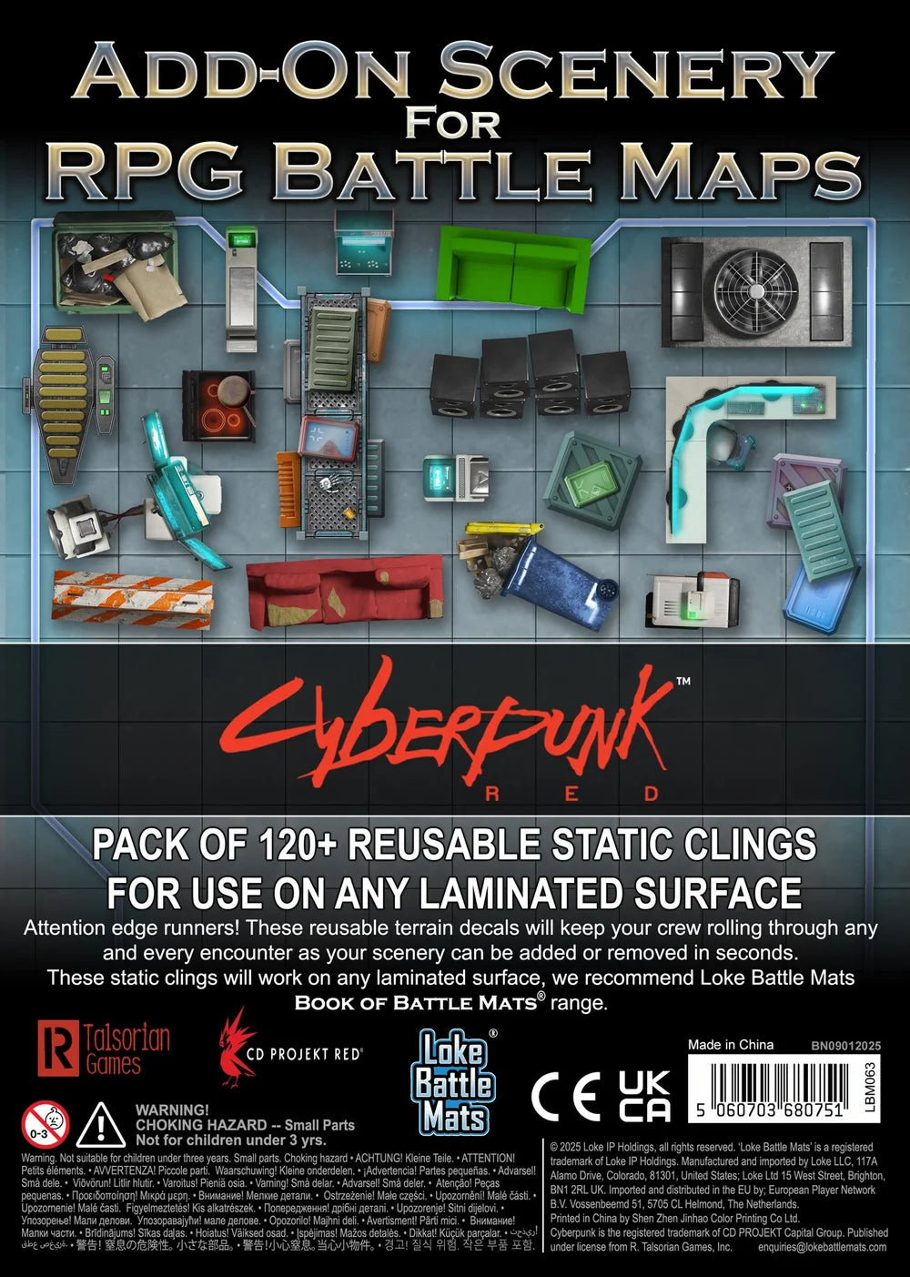 Cyberpunk Red: Add-On Scenery for RPG Battle Maps