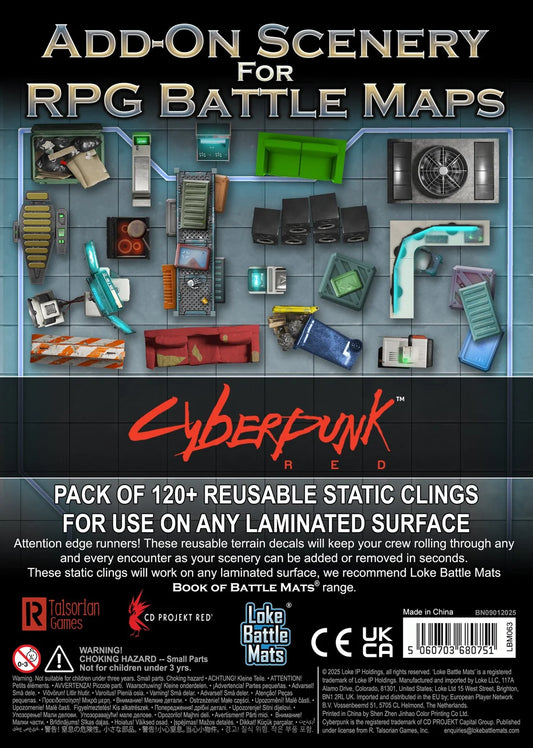 Cyberpunk Red: Add-On Scenery for RPG Battle Maps