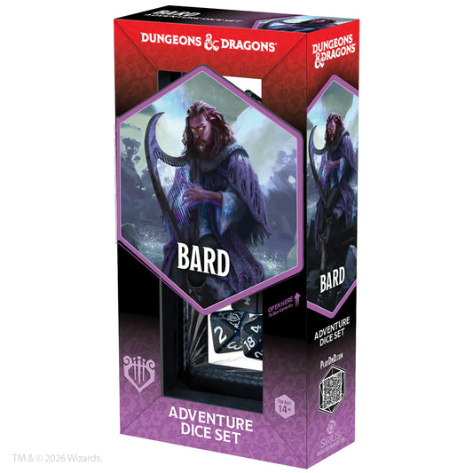 Dungeons & Dragons: Bard - Adventure Dice Set (Blue/Black)