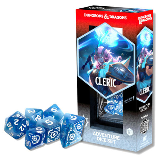 Dungeons & Dragons: Adventure Dice Set - Cleric (White/Blue)