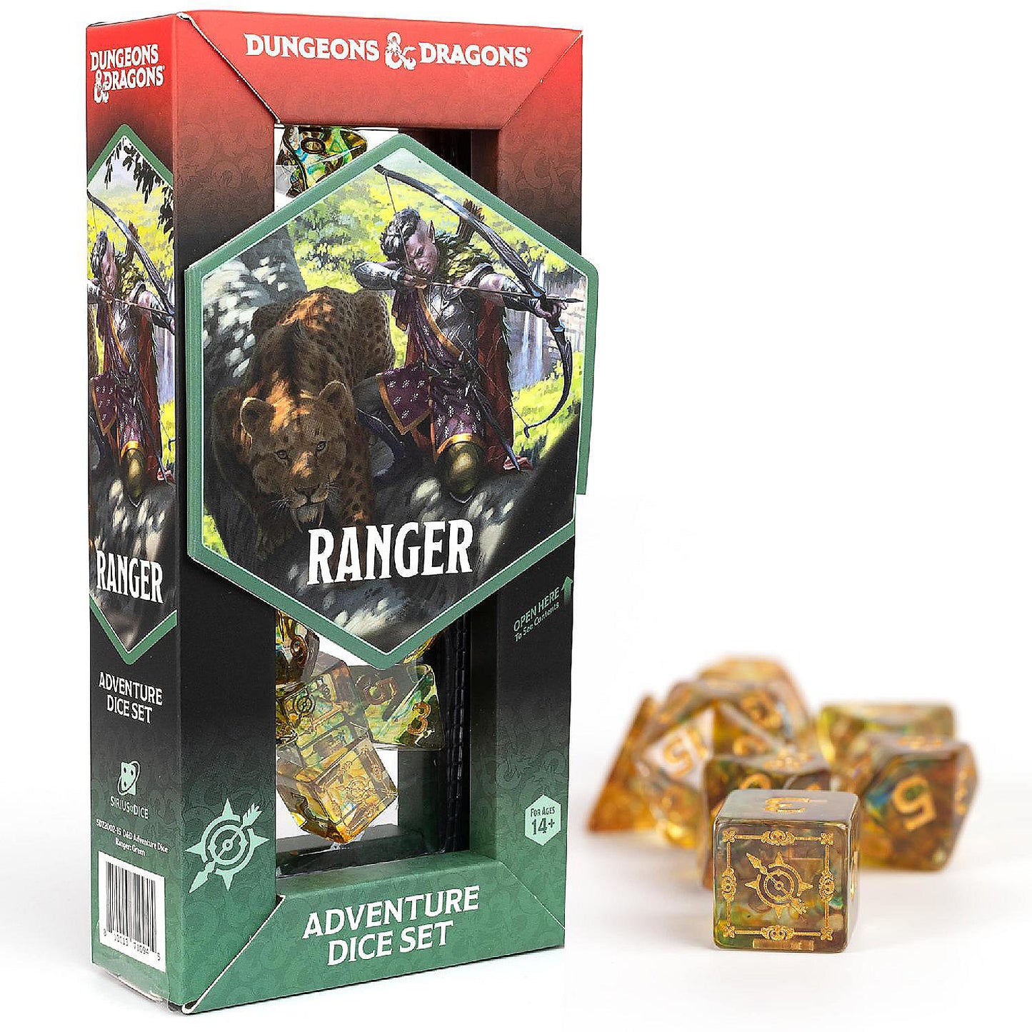 Dungeons & Dragons: Adventure Dice Set - Ranger (Green/Multi)