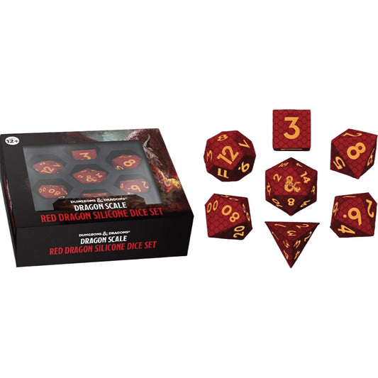 Dungeons & Dragons: Dragon Scale - Red Dragon Silicone Dice Set