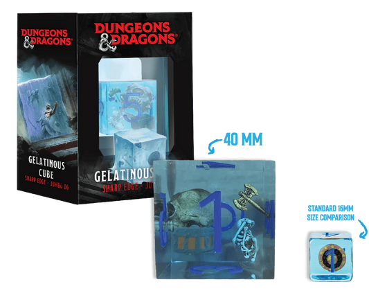 Dungeons & Dragons: Gelatinous Cube - Sharp Edge Jumbo D6