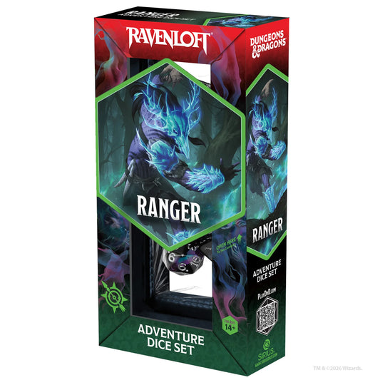 Dungeons & Dragons Ravenloft: Ranger - Adventure Dice Set (Black/Blue)