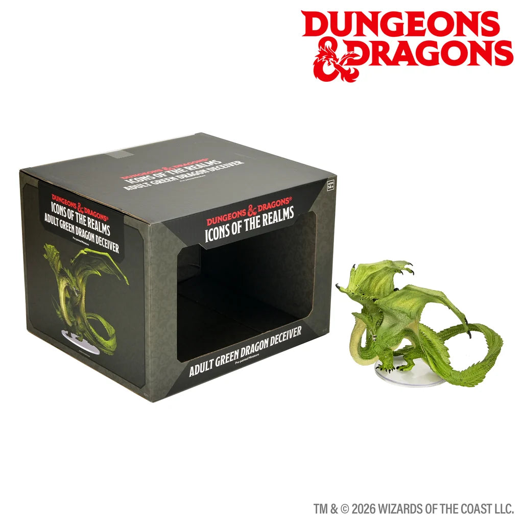 Dungeons & Dragons: Icon of the Realms Miniatures - Adult Green Dragon Deceiver