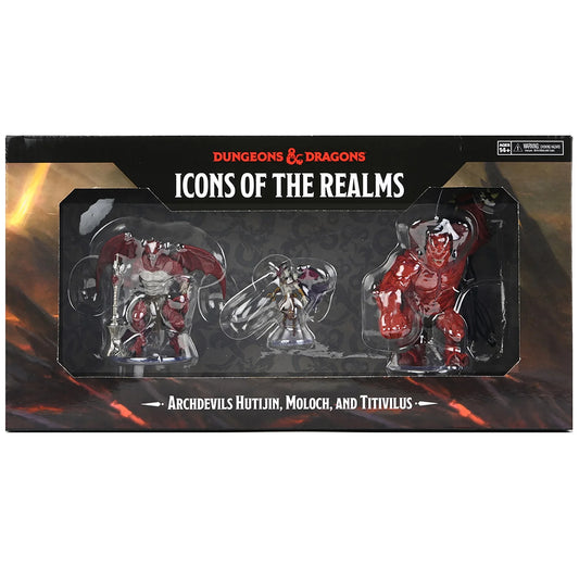 Dungeons & Dragons Miniatures, Pre-Painted: Archdevils Hutijin, Moloch, and Titivilus