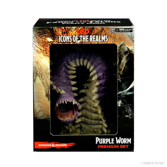 Dungeons & Dragons Miniatures, Pre-Painted: Fangs & Talons - Purple Worm Premium Set