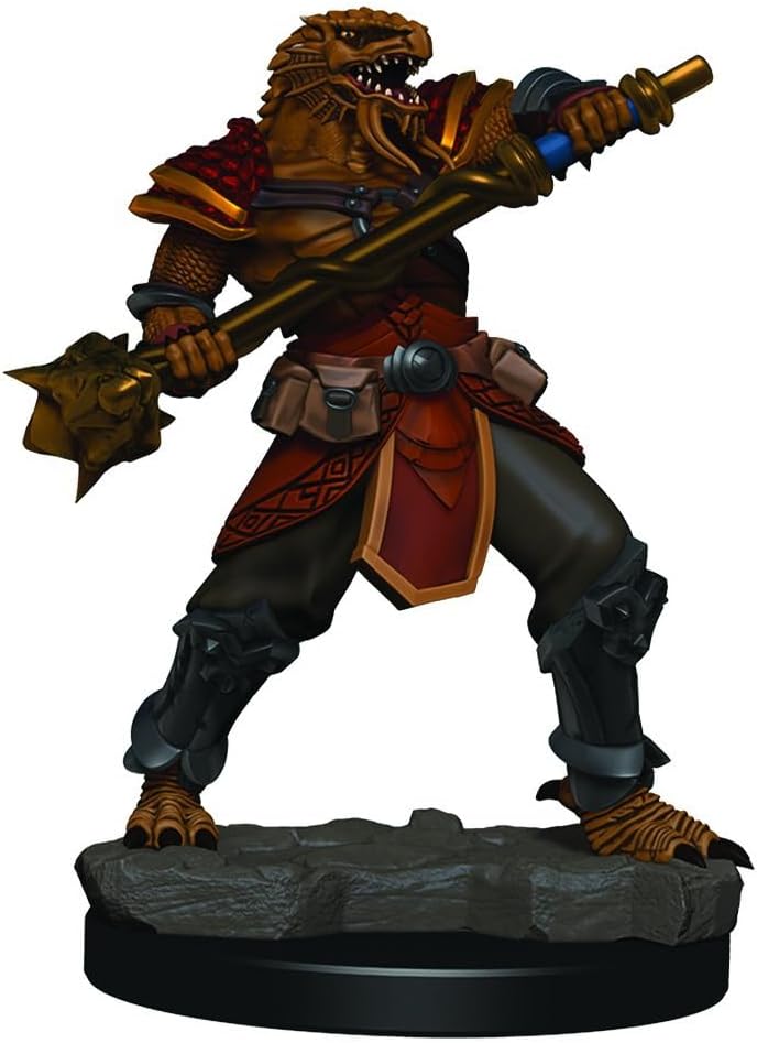 Dungeons & Dragons Miniatures, Pre-Painted: Icons of the Realms - Male Dragonborn Fighter (Pre-Painted)