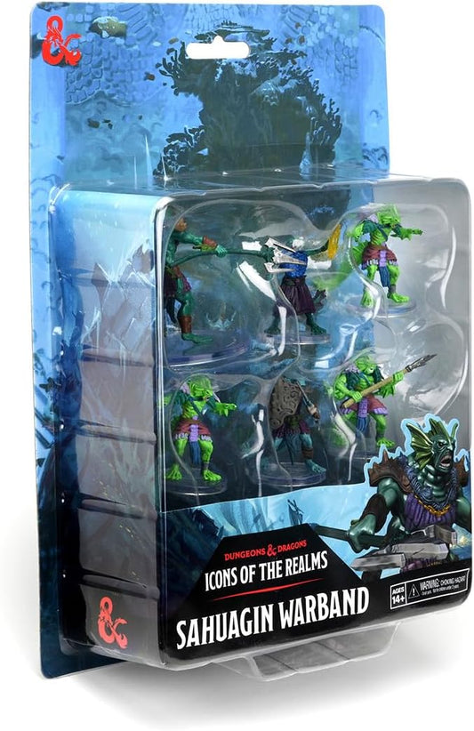 Dungeons & Dragons Miniatures, Pre-Painted: Icons of the Realms - Sahuagin Warband