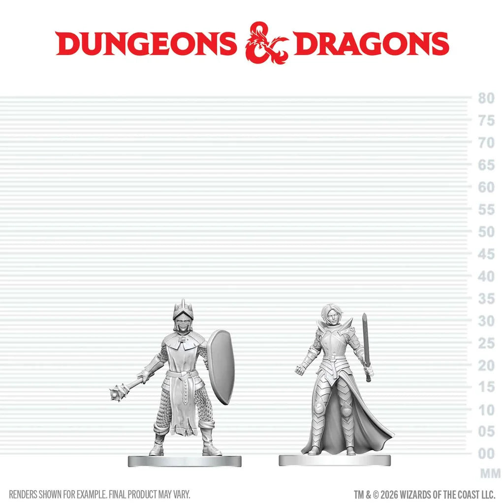 Dungeons & Dragons: Nolzur's Marvelous Miniatures - Black Gauntlet & Zhentilar Paladin of Bane
