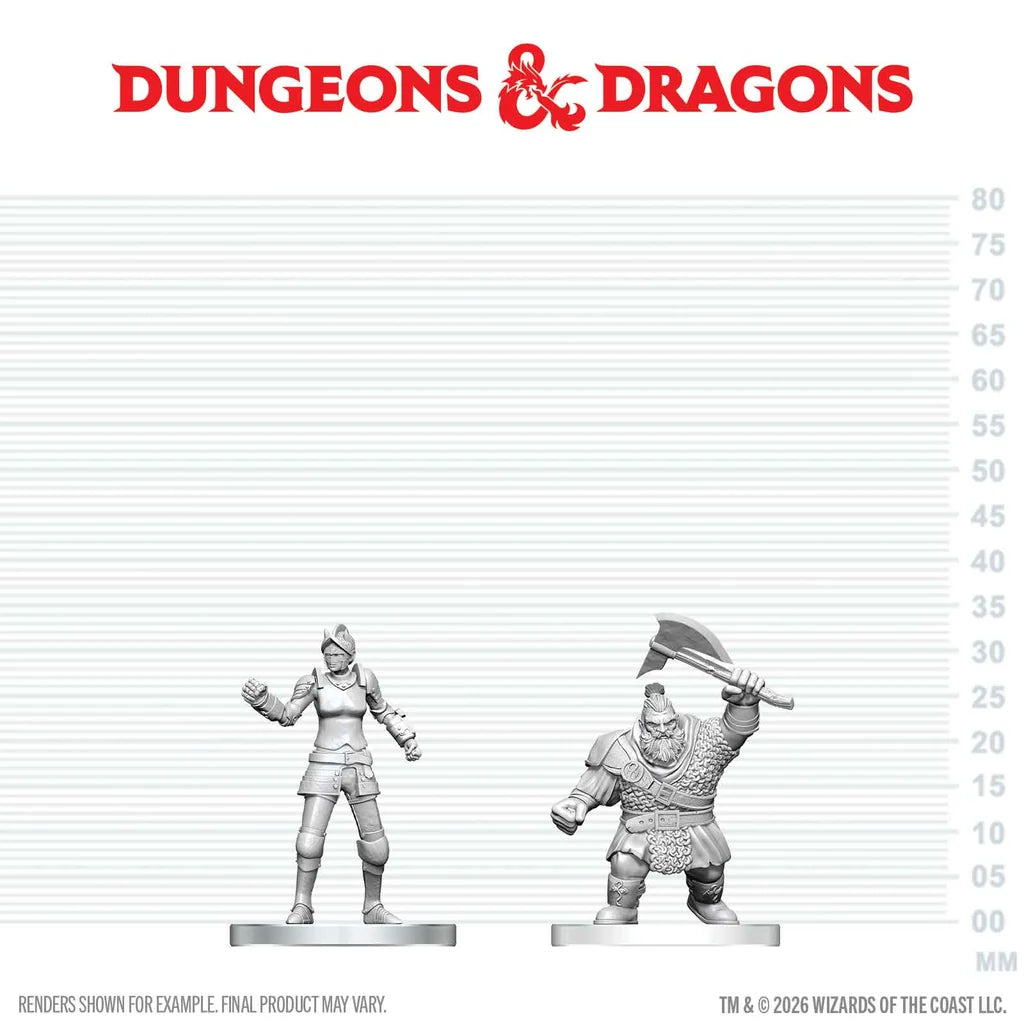 Dungeons & Dragons: Nolzur's Marvelous Miniatures - Cultist of Bane & Dwarf Zhentilar Soldier