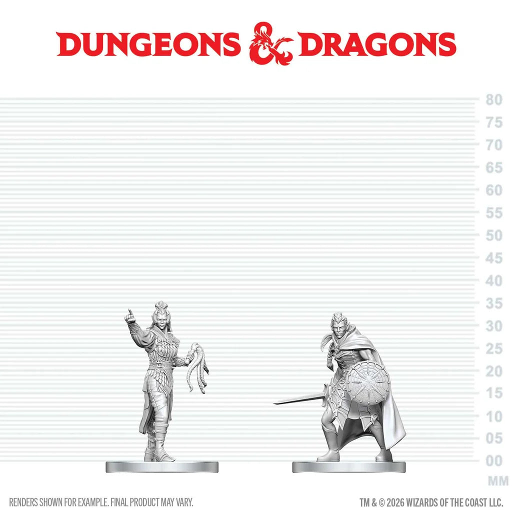 Dungeons & Dragons: Nolzur's Marvelous Miniatures - Drow Elite Warrior & Drow Priestess of Lolth
