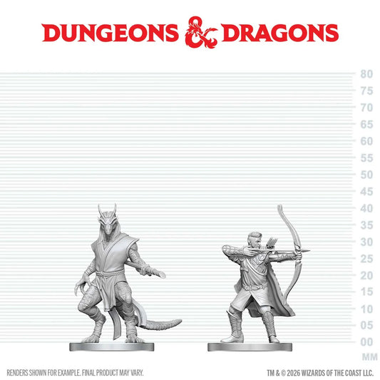 Dungeons & Dragons: Nolzur's Marvelous Miniatures - Elf Ranger & Dragonborn Monk