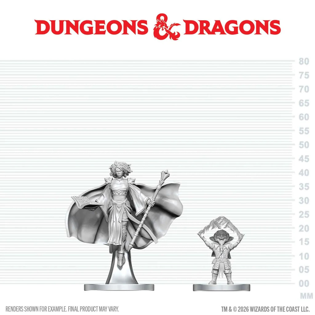 Dungeons & Dragons: Nolzur's Marvelous Miniatures - Gnome Warlock & Aasimar Wizard