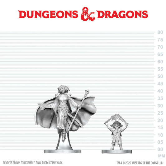 Dungeons & Dragons: Nolzur's Marvelous Miniatures - Gnome Warlock & Aasimar Wizard