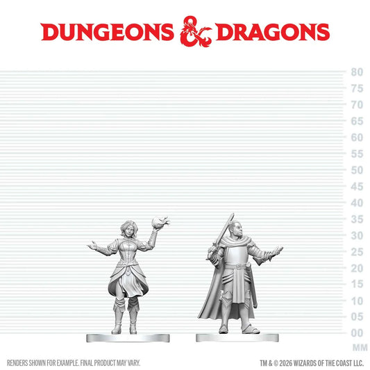 Dungeons & Dragons: Nolzur's Marvelous Miniatures - Knight & Mage Apprentice