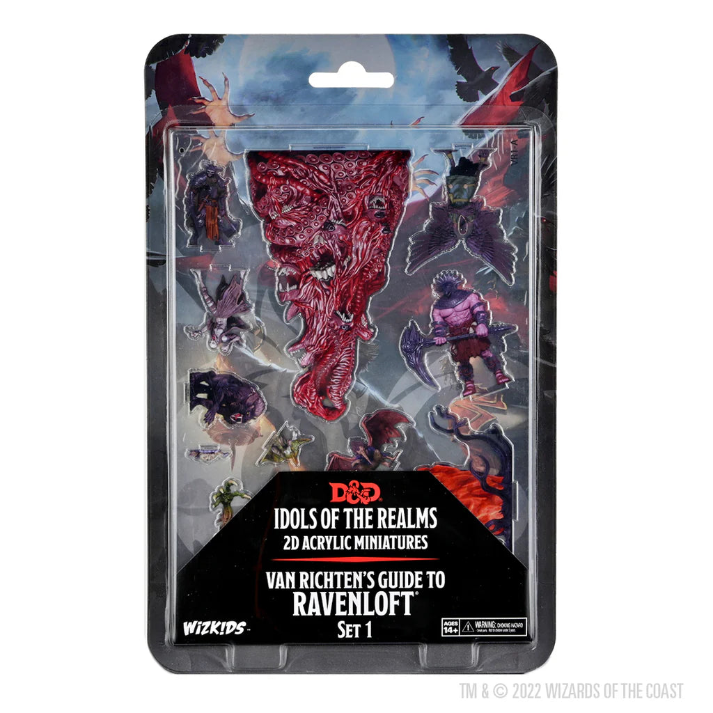 Dungeons & Dragons: Idols of the Realms 2D Acrylic Miniatures - Van Richten's Guide to Ravenloft Set 1