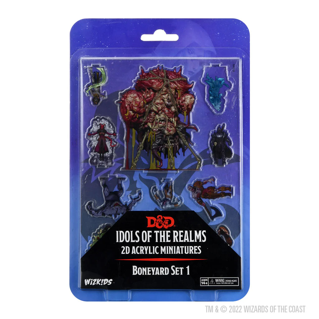Dungeons & Dragons: Idols of the Realms 2D Acrylic Miniatures - Boneyard Set 1