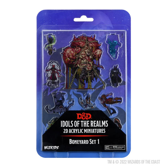 Dungeons & Dragons: Idols of the Realms 2D Acrylic Miniatures - Boneyard Set 1