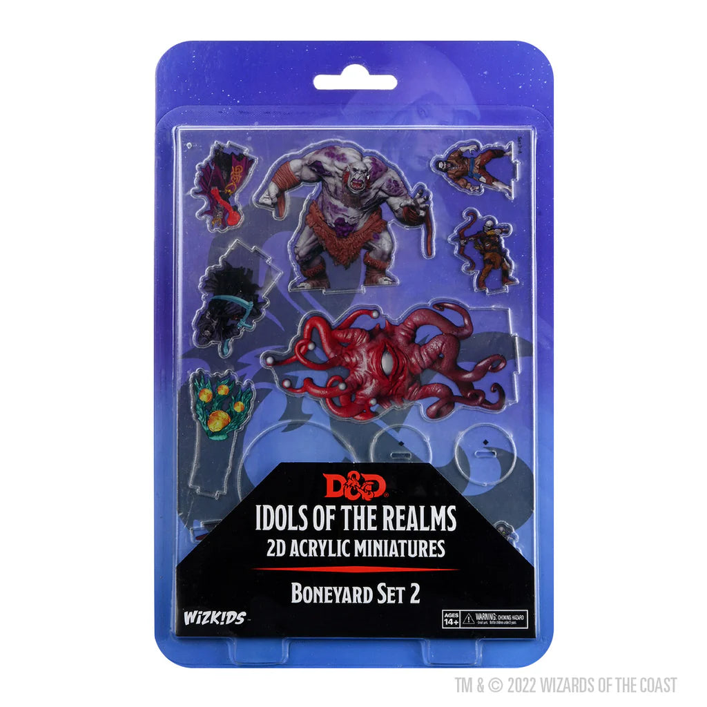 Dungeons & Dragons: Idols of the Realms 2D Acrylic Miniatures - Boneyard Set 2