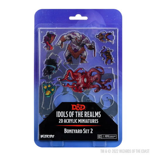 Dungeons & Dragons: Idols of the Realms 2D Acrylic Miniatures - Boneyard Set 2