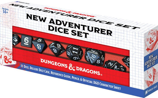 Dungeons & Dragons: New Adventurer Dice Set - Black